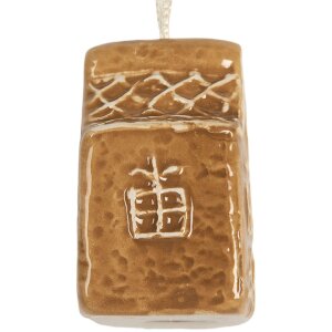 Clayre & Eef 6CE2353 Anhänger Haus Keramik Braun...