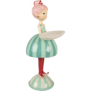 Clayre & Eef Dekoration Kind mit Schale 18x16x38 cm...