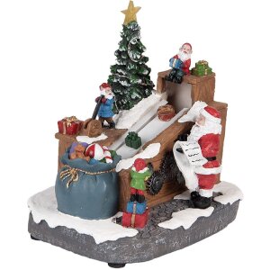 Clayre & Eef Santa Claus s LED 20x16x20 cm