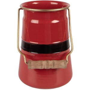 Clayre & Eef 6Y5903 Dekoračná dojka 12x10x16 cm Červeno-čierna