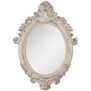 Clayre & Eef 52S332 Spiegel 46x3x64 cm Beige Grau