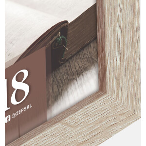 ZEP Drevený fotorámik Renton – Sivý 10x15 cm