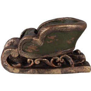Clayre & Eef 6MG0130 Dekoration Schlitten 35x23x21 cm