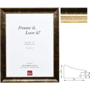 Effect Holzrahmen Profil 68 Barockrahmen Schwarz oder...