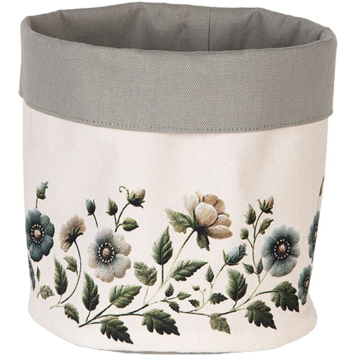 Clayre & Eef GTB50 Brotkörbchen Ø 15x16 cm Beige-Grün