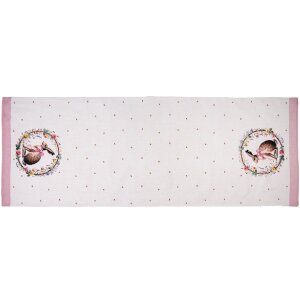 Clayre & Eef EWC64 Tischläufer 50x140 cm Beige-Braun