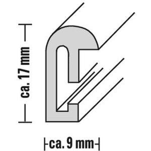 Hama fotorámik Sevilla čierna 60 x 80 cm