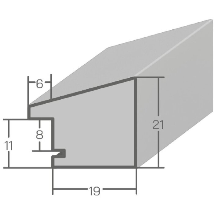 MendeFrames H130 fotorámik biely z masívneho dreva – rôzne formáty a skla