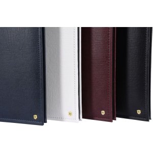 Henzo Fotoalbum LONZO XL 30x36,5 cm blau 80 schwarze Seiten Kunstleder