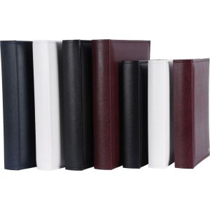 Henzo Fotoalbum LONZO XL 30x36,5 cm blau 80 schwarze Seiten Kunstleder