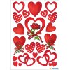 HERMA nálepky dekoratívne štítky DECOR hearts&roses 3 listy