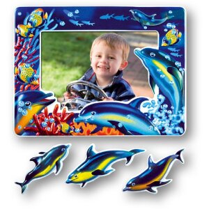 ZEP nálepka na stenu delfíny fotorám...