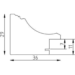 Effect Zrkadlo Profil 2420, masívne drevené 70x70 cm svetlošedé