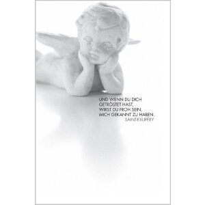 Artebene Trauerkarte Engel mit Zitat von...