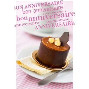Artebene Karte Bon Anniversaire Schokopraline Schwarz...