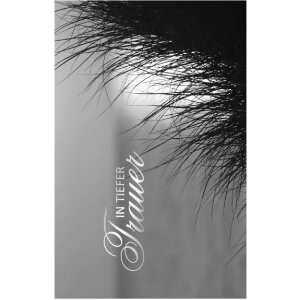 Karta Artebene s reliéfnym smútočným...