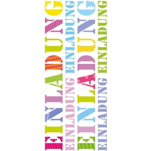 Artebene Karte Präge-Einladung edles Design...