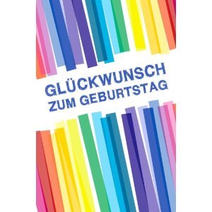 Artebene Karte Folie Glückwunsch Streifen bunt
