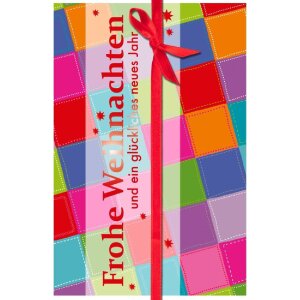 Artebene Karte Präge-Christmas-Würfel-multic