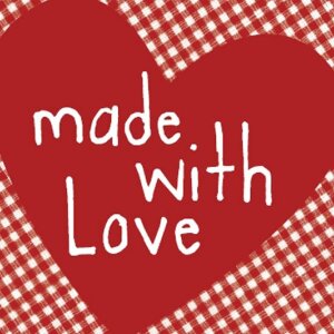 Papierové obrúsky Heart-Made w. Love-red