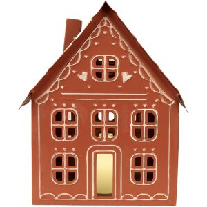 Clayre & Eef 6Y5977 Dekoration Haus mit LED...