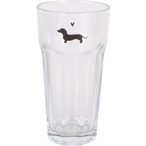 Clayre & Eef PWSGL0009 Trinkglas transparent 8 cm...