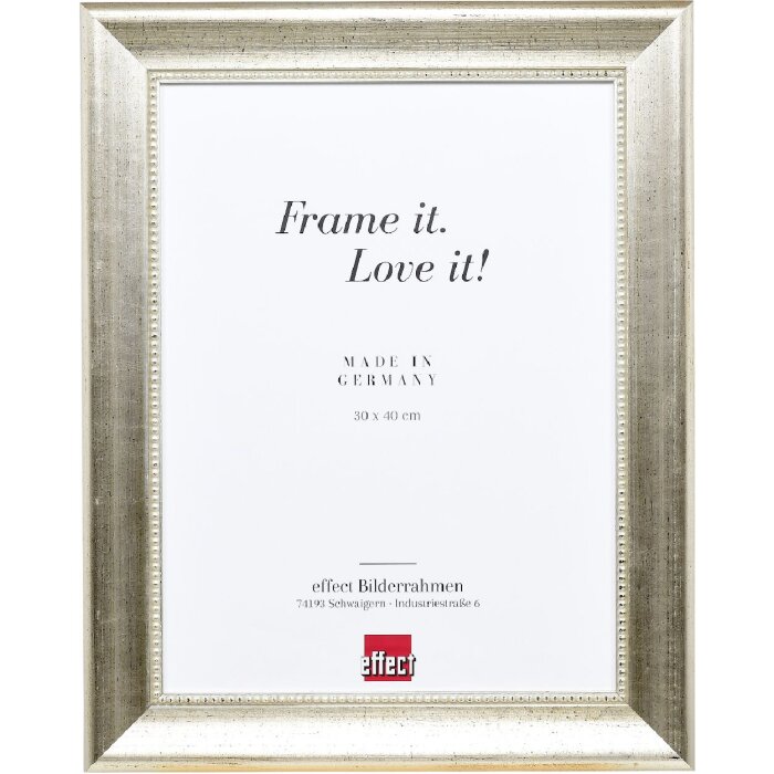 Effect Drevený fotorámik Profil 95 strieborný 59,4x84,1 cm s múzeckým skлом