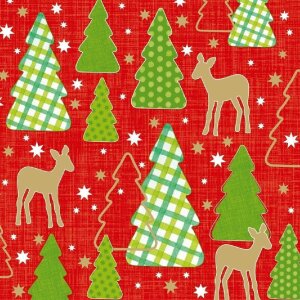 Papierové obrúsky Bambi červené