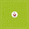 Papierové obrúsky Santa mini zelené