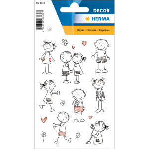 HERMA Dekoračné etikety DECOR stick figure 3 listy.