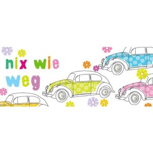 Artebene Karte Folie Nix wie weg 21x8 cm