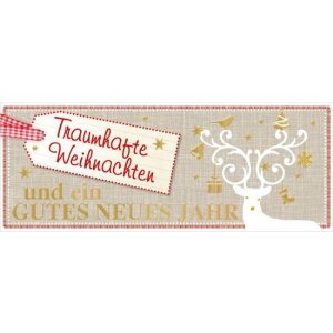 Artebene Karte Präge-Traumhafte Weihnachten weiß