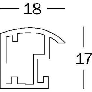 Walther plastový rám Trendstyle 50x60 cm zlatý