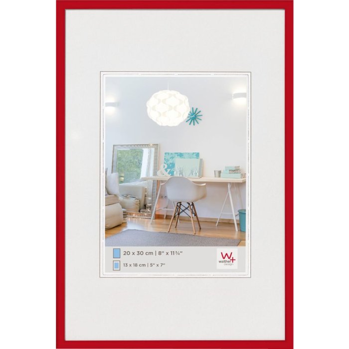 Plastový rám Walther New Lifestyle 15x20 cm červený