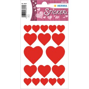 HERMA nálepky šperky etikety DECOR srdcia...