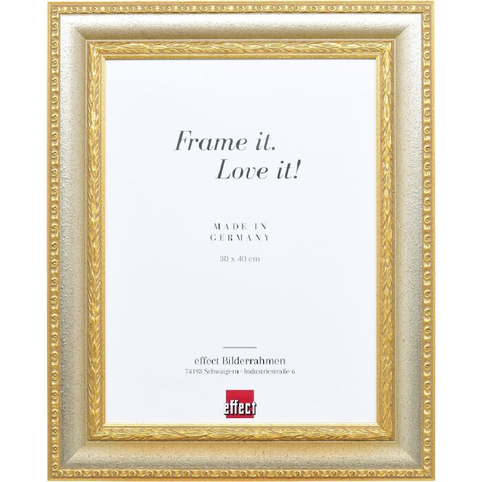 Effect Drevený rám Profil 31 s múzejným skлом 10x10 cm strieborný