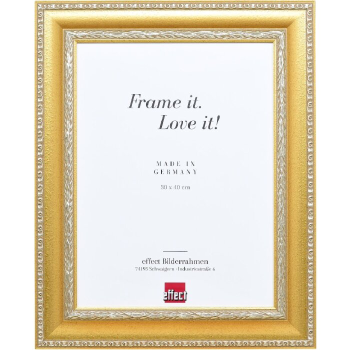 Effect Drevený rám Profil 31 s antireflexným skлом 13x13 cm zlatý