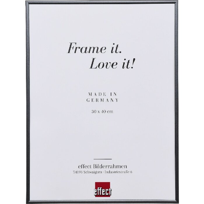 Effect Plastový rámok 10x10 cm sivý s múzejným skлом