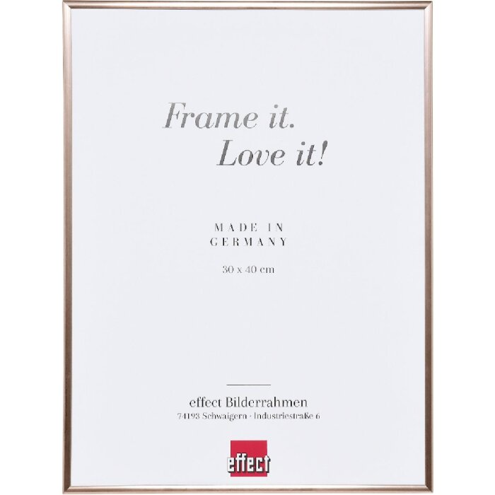 Effect plastový rámik Art 70x100 cm ružový s antireflexným umelým skлом