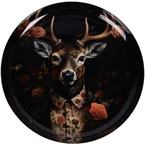 Clayre & Eef 66415 Dekorative Schale Schwarz-Braun...