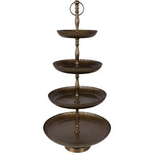 Clayre & Eef 6AL0077 Etagere Ø 37x79 cm Goldfabig