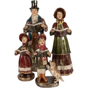 Clayre & Eef 6PR6055 Weihnachtschor 4-teilig...