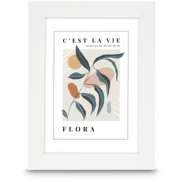 Hama Flora plastový fotorámik s reflexným sklom – 10x15 cm až 30x40 cm, v štyroch farbách