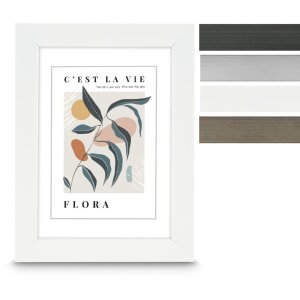 Hama Flora plastový fotorámik s reflexným sklom – 10x15 cm až 30x40 cm, v štyroch farbách