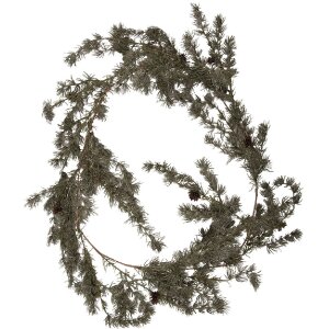 Clayre & Eef 66431 Girlande mit LED, grün,...