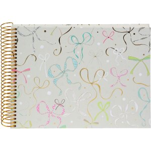 Goldbuch Spirálový album v farbe Taupe s reliéfom 23x17 cm, 40 biele stránky