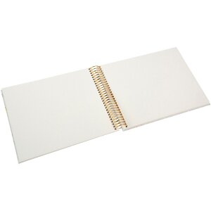 Goldbuch Spirálový album v farbe Taupe s reliéfom 23x17 cm, 40 biele stránky