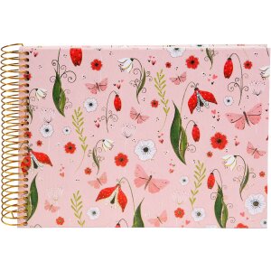 Goldbuch Spirálové album Secret Garden ružové 23x17 cm