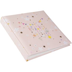 Goldbuch Fotoalbum Lullaby Line Girl 25x25 cm – biely album s zlatou gravúrou a pergamenom