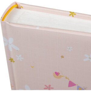 Goldbuch Fotoalbum Lullaby Line Girl 25x25 cm – biely album s zlatou gravúrou a pergamenom